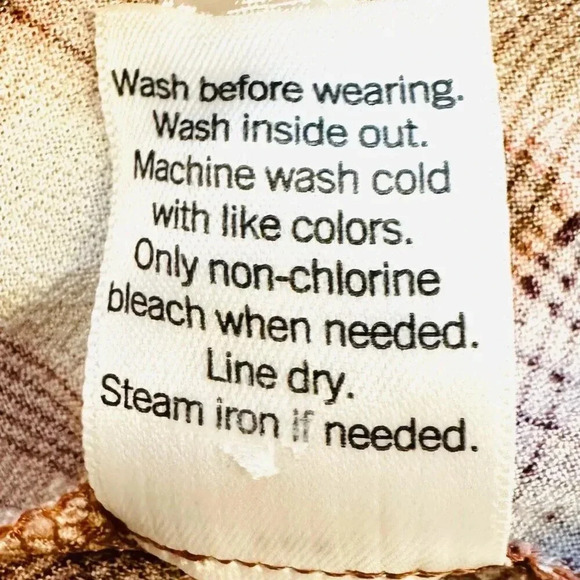 NWT SO GOODS FOR LIFE Junior Long Sleeve Pullover Plaid Brown V-Neck Dress Large - Picture 12 of 12